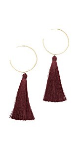 Gorjana Leucadia Tassel Hoop Earrings