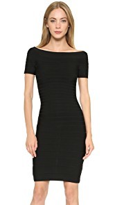 Herve Leger Carmen Off Shoulder Dress
