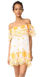 Miguelina Angeligue Off the Shoulder Dress