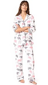 PJ Salvage Elephant Walk Flannel PJ Set