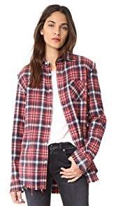 R13 Shredded Seam Shirt