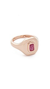 Shay 18k Gold Baguette Essential Pinky Ring