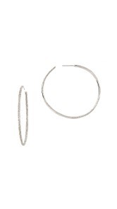 Shay 18k Gold Double Row Pave Hoop Earrings