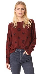 360 SWEATER Skull Cashmere Ebony Sweater