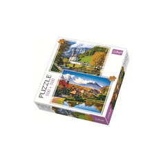 Пазлы Горный пейзаж, 500+500 элементов Trefl