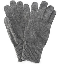Серые вязаные перчатки из акрила Wrangler