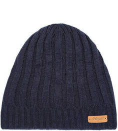 Синяя шапка из мериносовой шерсти и акрила Noryalli