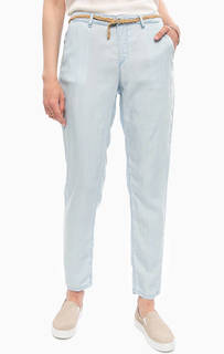 Голубые брюки из денима с ремнем Vero Moda