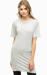 Серое платье из тонкого трикотажа Alcott