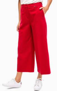 Укороченные брюки красного цвета Pepe Jeans