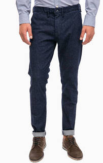 Синие хлопковые чиносы Pepe Jeans