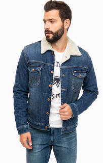 Утепленная синяя куртка из денима Wrangler