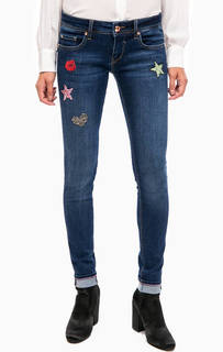 Джинсы с отделкой стразами Gaudi