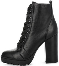 Кожаные ботильоны на высоком каблуке Steve Madden