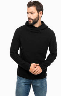 Черный джемпер из хлопка с капюшоном Jack & Jones