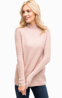 Розовый джемпер с высоким воротом Only