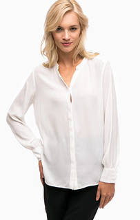 Белая блуза с длинными рукавами Selected