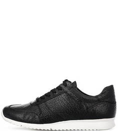 Черные кожаные кроссовки Vagabond