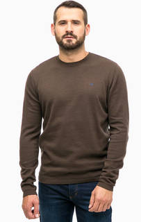 Коричневый джемпер из хлопка Mustang