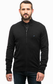 Хлопковый кардиган с высоким воротом Mustang