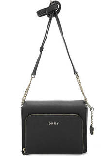 Маленькая кожаная сумка через плечо Dkny