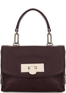 Маленькая кожаная сумка с металлическим декором Dkny
