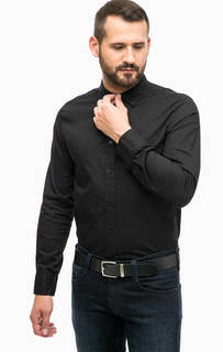 Черная хлопковая рубашка Mustang