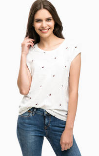 Хлопковая футболка с короткими рукавами Mustang