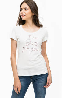 Хлопковая футболка с короткими рукавами Mustang