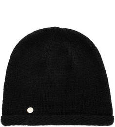 Черная вязаная шапка из шерсти альпаки Canoe