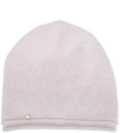 Розовая вязаная шапка из шерсти и кашемира Canoe