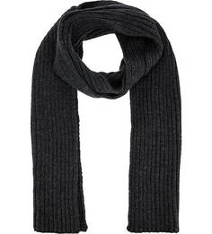 Серый вязаный шарф с содержанием шерсти Canoe