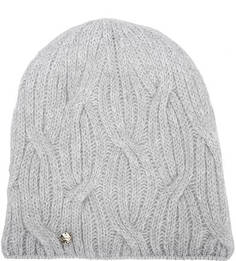 Серебристая серая шапка с декором Canoe