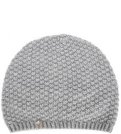 Серая вязаная шапка из шерсти и кашемира Canoe