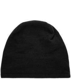 Черная трикотажная шапка с содержанием шерсти Canoe