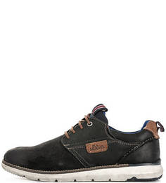 Замшевые ботинки с кожаными вставками S.Oliver