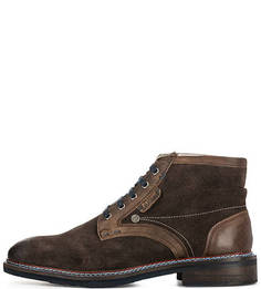 Замшевые ботинки с кожаными вставками S.Oliver