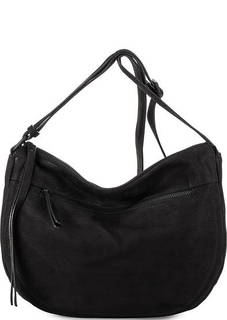 Черная сумка на молнии через плечо Gianni Conti