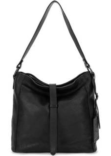 Черная кожаная сумка на молнии Gianni Conti