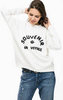 Белый свитшот с вышивкой Scotch&Soda