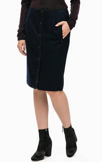 Синяя юбка с содержанием шерсти Scotch&Soda