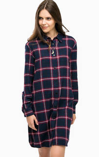 Хлопковое платье-рубашка в клетку Scotch&Soda