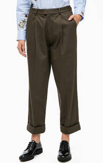Брюки чиносы цвета хаки оригинального кроя Scotch&Soda