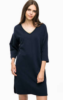 Короткое синее платье из хлопка Scotch&Soda