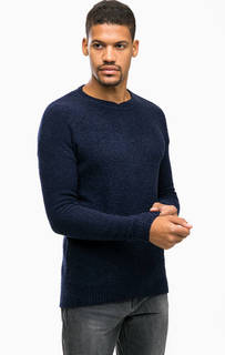 Синий джемпер с круглым вырезом Scotch&Soda