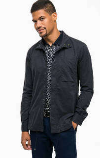 Синяя рубашка с длинными рукавами и карманом Scotch&Soda