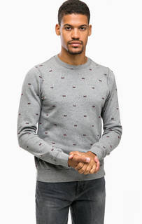 Серый свитшот с принтом Scotch&Soda