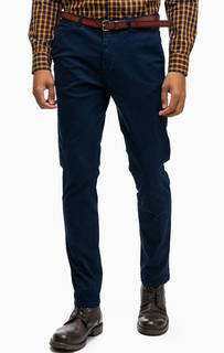 Синие хлопковые брюки чиносы Scotch&Soda