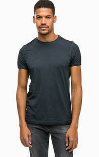 Серая хлопковая футболка с короткими рукавами Scotch&Soda