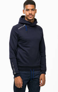 Синяя толстовка с капюшоном Scotch&Soda